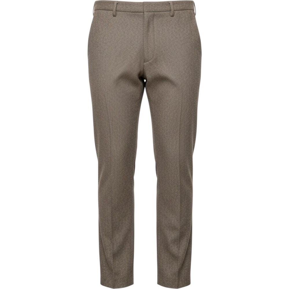 J.Crew Thompson Dress Pants Mens 38x32 Brown Wool Herringbone Slim Minimalist